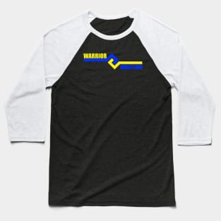 Warrior Wrestling Grip - Blue and Yellow Baseball T-Shirt